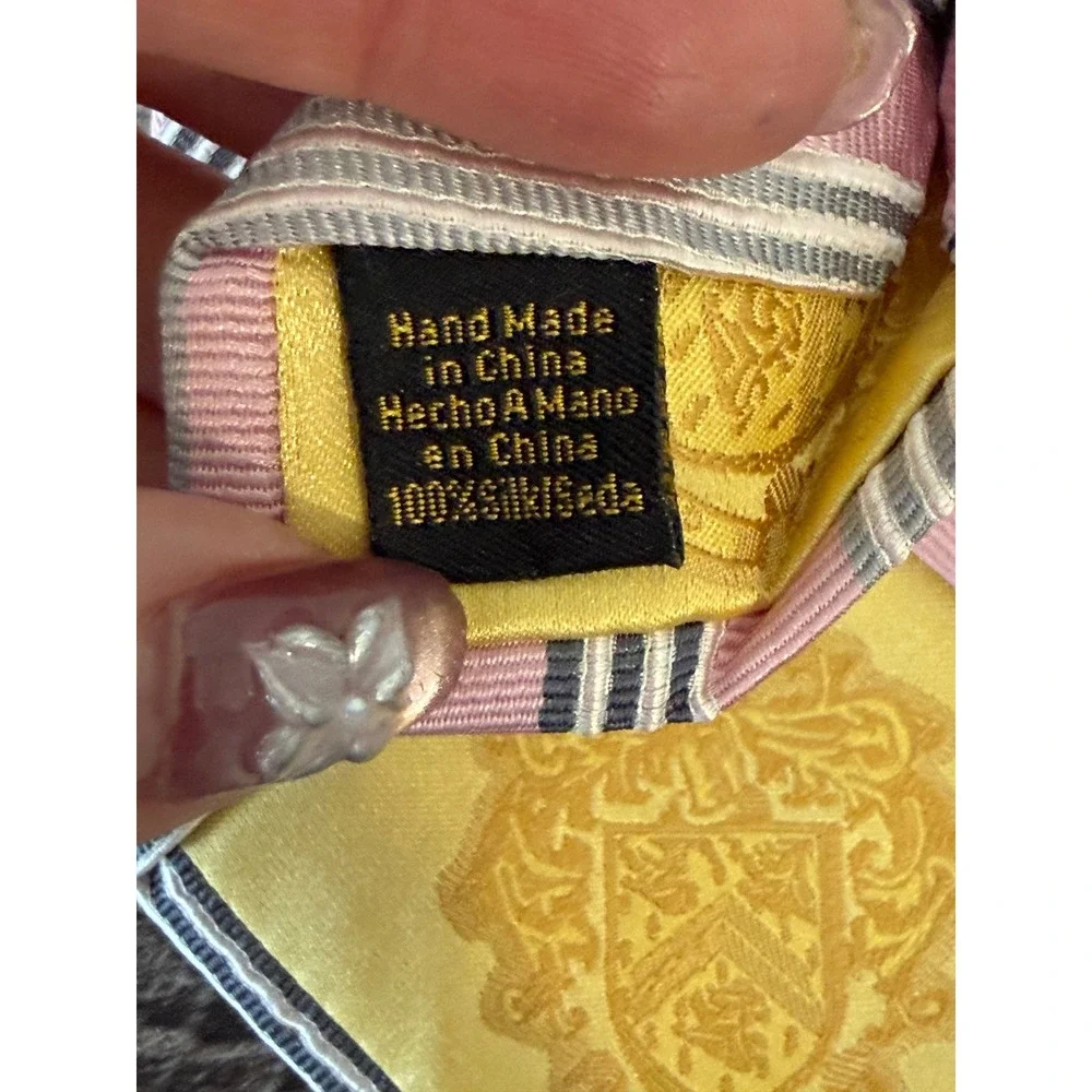 Donald J. Trump Silk Necktie Pink Striped Formal Business Career Preppy